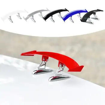 Universalus Anglies Pluošto Spoileris Atrodo 3D Mini Galiniai Kamieno Sparno 6.7 Colių Tekstūros Galiniai Apdaila Visiems Auto Automobilius, 5 Spalvų