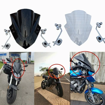 Už Ducati Diavel 2011-2015 M. 2012 m. 2013 m. 2014 M Motociklo priekinio, galinio Stiklo Aukštos Kokybės, aukštos kokybės akrilo plastiko, patvarus, Su stovu