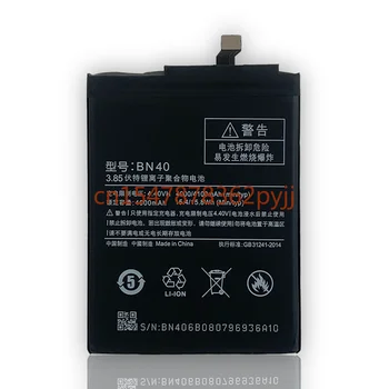 Už Xiao Mi Baterija BN40 4100 mAh už Xiaomi Redmi 4 Pro Prime RAM 3G 32G ROM Edition 