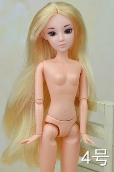 Vaikai Žaislų 12 Sąnarių Kilnojamojo Mados BJD Doll 3D Nekilnojamojo Akių 11,5