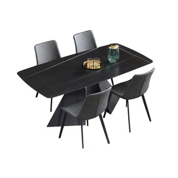 valgomasis stalas nustatyti comedor sillas de comedor стол обеденный mesa comedor muebles de madera mesa de jantar + 4 kėdės šiaurės Europa