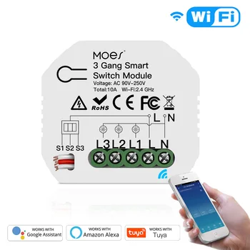 wifi smart switch wifi kontrolės mobiliojo telefono 