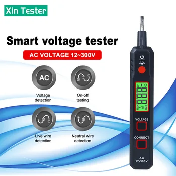 Xin Testeris 300V Reguliuojamas AC Įtampos Detektorius Testeris Ne kontaktinę Elektros Pen Apšvietimo Jautrumas Voltmeter Testeris XT89