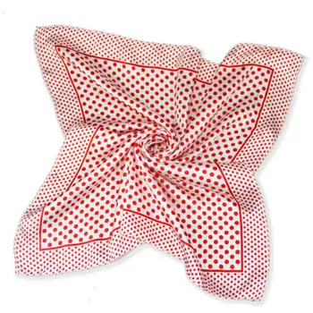 Šilko skara lankelis mažas facecloth aikštėje 50cm Red dot šalikas skarelės nosinė neckerchief duslintuvo b297
