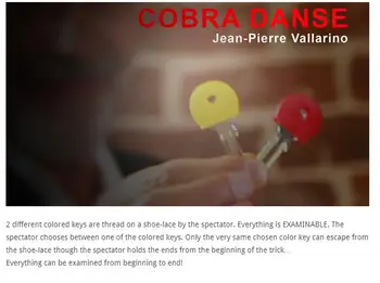 Šokių Kobra Jean-Prieplaukos Vallarino - Magija Instrukcijos triukui