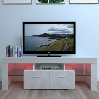 【JAV PASIRENGUSI AKCIJŲ】Praktiška, paprasta ir madinga, RGB LED dvigubai gavyba TV kabinetas